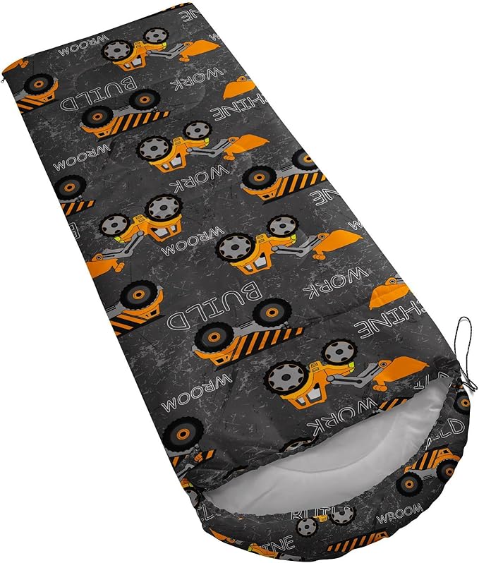 Kids Sleeping Bag for Boys Girls,Checkerboard Cat Print-Lightweight Warm Portable Outdoor Indoor-Waterproof Cold Weather Resistant Sleeping Bag for Camping Hiking