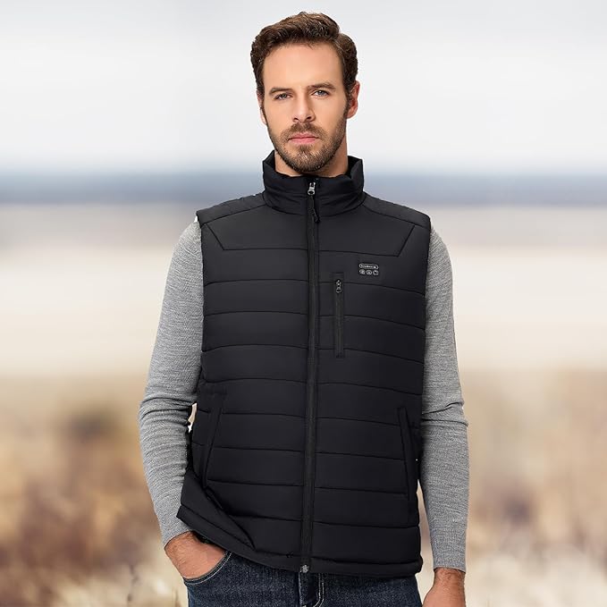 Men’s Heated Vest with Battery Pack Included 16000mAh 7.4V, Warming Heated Vest for Men Hunting, Electric Heating Vest