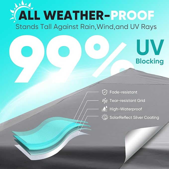 Sekey 10x10 Pop Up Canopy with One Push Setup-Easy Up Canopy with 99% UV Blocking - Instant Outdoor Sun Shade for Events, Parties, Camping- Commercial Gazebo with Weight Bags,Wind Proof&Waterproof