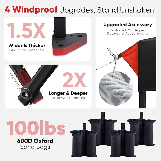 Sekey 10x10 Pop Up Canopy with Pockets Sidewall, One Push Setup Instant Outdoor Gazebo, Instant Easy Up Canopy with UPF50+ Top, 4 Weight Bags for Events, Beach, Patio, Camping