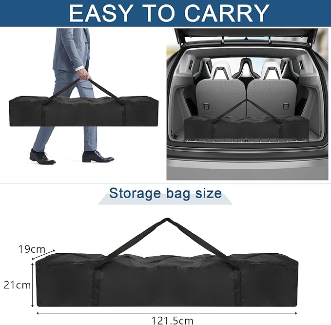 Outvita 6.5x6.5ft Pop Up Canopy Tent, Outdoor Instant Shelter Folding Canopy with Carry Bag for Commercial Events, Party, Backyard BBQ, Camping Blue