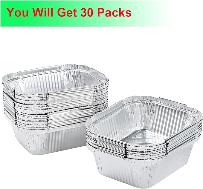 Nexgrill Grease Tray Replacement Parts for Nexgrill 720-0830h Grill Drip Tray Accessories, Nexgrill Drip Pan Grease Catcher Liners Foil Disposable 30 Pack