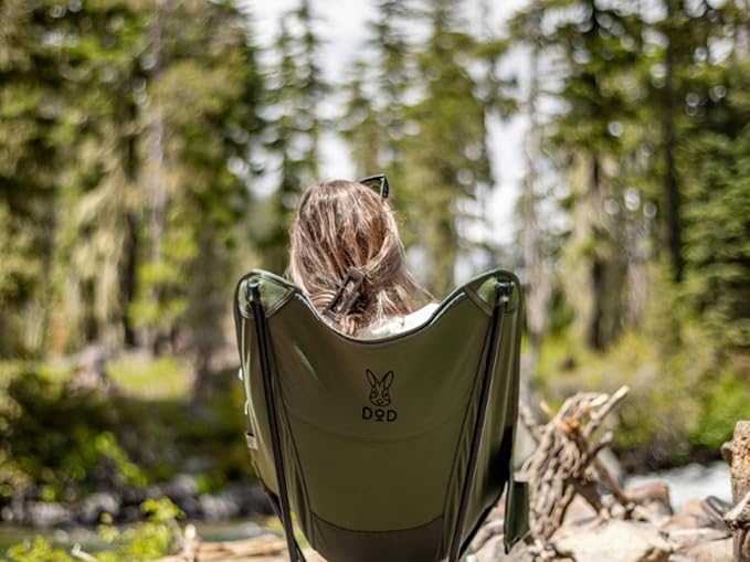 Sugoi Chair - A Portable Camping and Backpacking Chair - Adjustable to The Ideal Height and Seating - Angle for Any Outdoor Activity - Olive