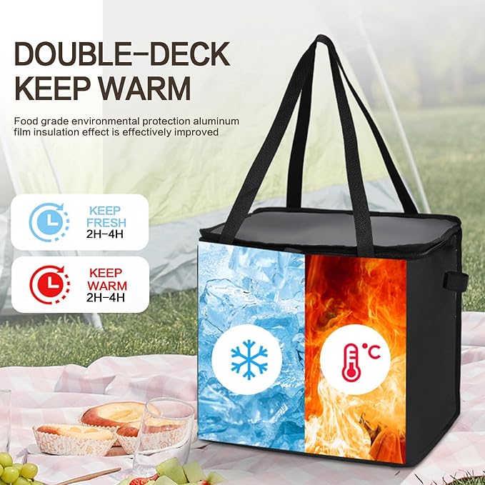 Cooler Bag Wheeled,Large Insulated Rolling Cooler Collapsible Leakproof Portable Hard Framed Ice Packs for Camping Picnic Beach Travel