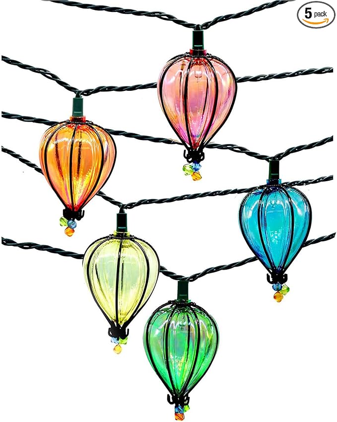 11FT Multicolor String Lights with 10 Bulbs, Colored Backyard Patio Indoor/Outdoor UL Listed String Lights,Hanging for Bistro Tents Market Cafe Gazebo Porch Party Wedding