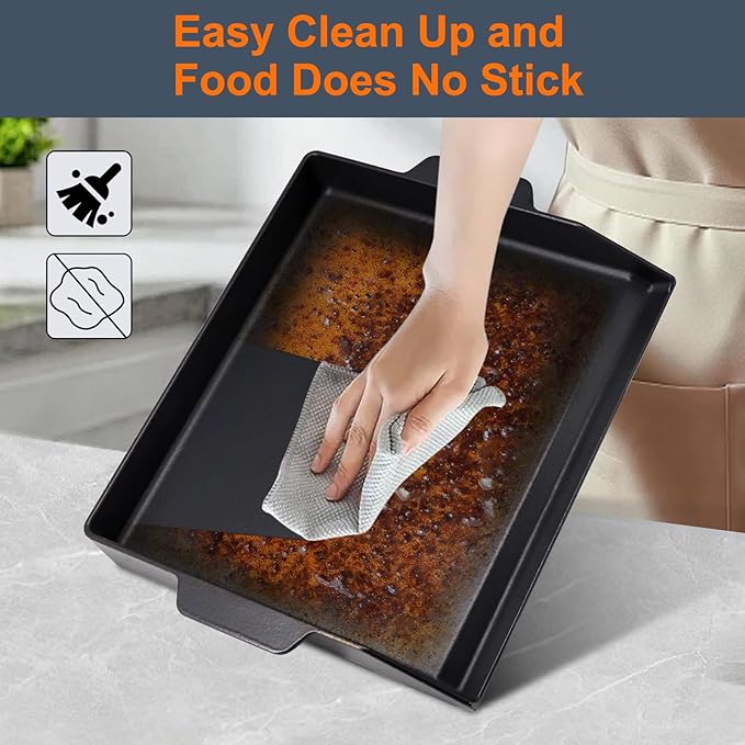 Criditpid Cast Iron Griddle for Gas Grill, Universal Flat Top Plate Cooking Griddle for Charcoal Grills/Gas Stoves, 18.6" x 14" BBQ Grill Griddle Plate Insert for Weber, Nexgrill, Charbroil, Camp Chef