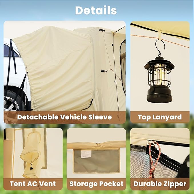 Inflatable Tents for Camping, Blow Up Tent with Hand Pump, Easy Setup InflatableTent 4 Season Tent, Waterproof Oxford Air Glamping Tents for Camping Adult 4/6/8 Person