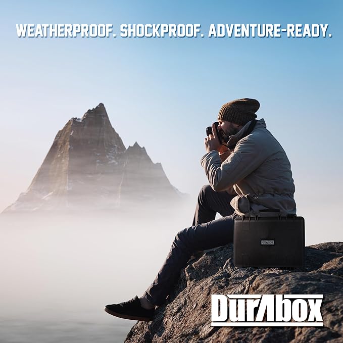 All Weather Hard Case 18 x 14 x 6” - TSA Approved Hard Shell Travel Case with Customizable Foam for Cameras, Lenses, Laptops, Electronics, Guns, Pistols and Other Gear