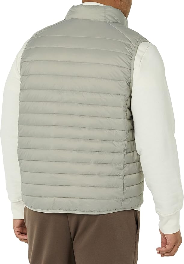 Amazon Essentials Mens Lightweight Water-Resistant Packable Puffer Vest