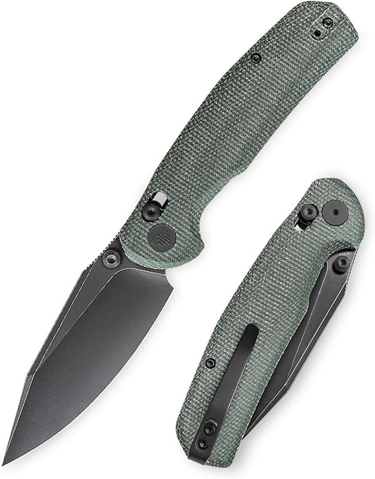 Folding Knives, 3.34” 14C28N EDC Knife for Men, Pocket Knife with Clip,Thumb Stud,Micarta Handle.Outdoor Camping Tool,Hornet-04G