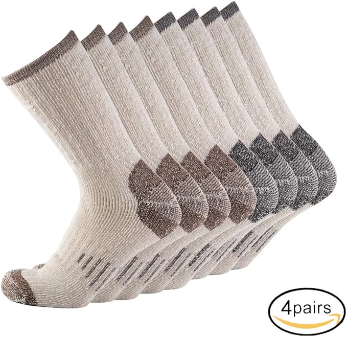 Merino Wool Men Crew Socks Warm Socks Athletic Socks for Men, Suitable for Hiking,Trekking,Camping …