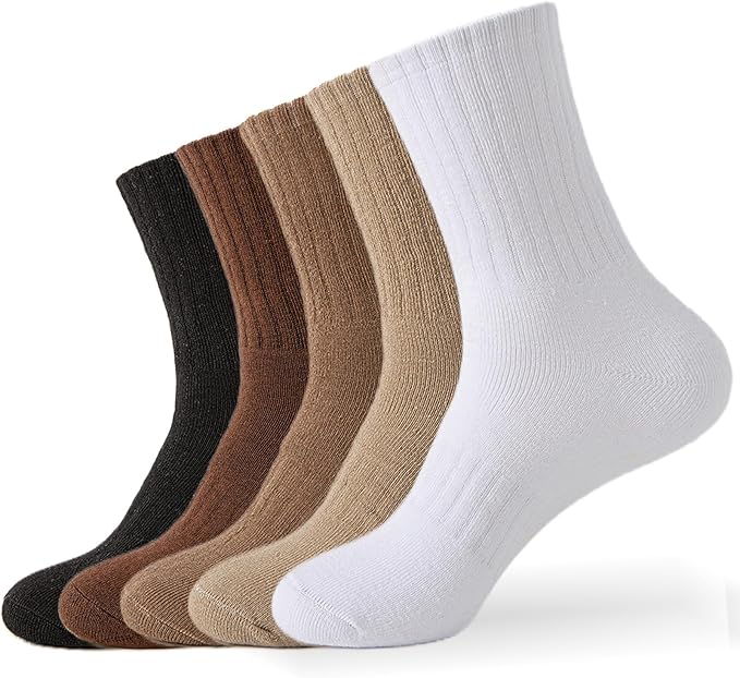 VoJoPi Wool Socks for Women Thermal and Warm Hiking Socks Winter Thick Cozy Cushion Boot Work Socks 5 Pairs