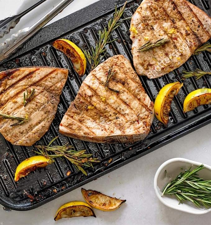 Reversible Pre-Seasoned Cast Iron Grill Griddle 16" for All Camp Chef 14" and 16" StovesReversible Pre-Seasoned Cast Iron Grill Griddle