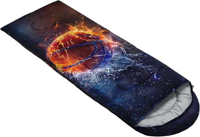 Kids Sleeping Bag for Boys Girls,Checkerboard Cat Print-Lightweight Warm Portable Outdoor Indoor-Waterproof Cold Weather Resistant Sleeping Bag for Camping Hiking