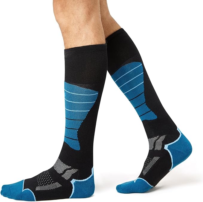 CS CELERSPORT 2/3/4 Pack Ski Socks for Men and Women Skiing, Snowboarding, Winter Performance Socks