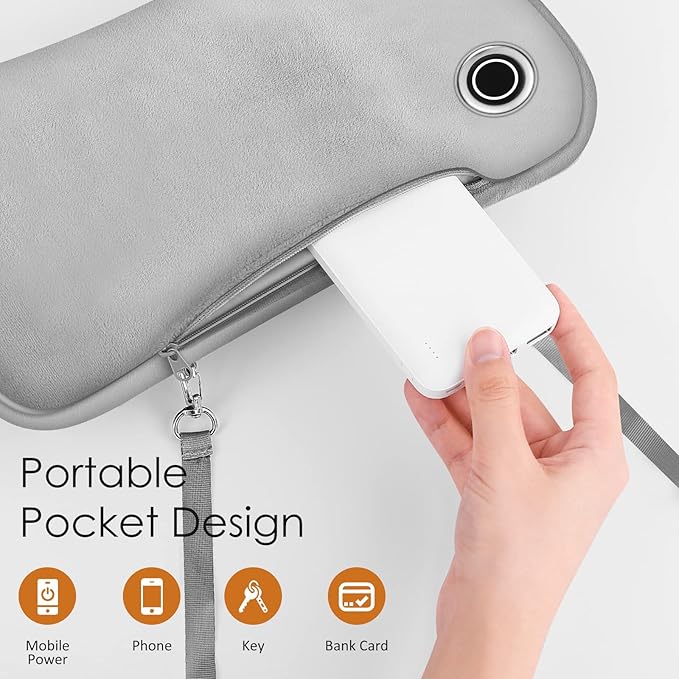 Hand Warmers Rechargeable, Portable Graphene Heated Gloves Handwarmers Bag with 10000MAH Power Bank,2 Heating Area&3 Heat Modes, Fast Electric Heating Pouch for Women,Kids, Hunting