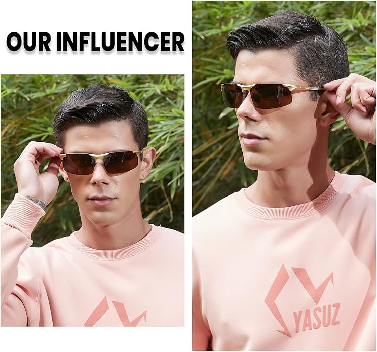 DUCO Mens Sunglasses Polarized Sports Fishing Running Driving Carbon Fiber Sunglasses for Men UV400 Protection DC8277