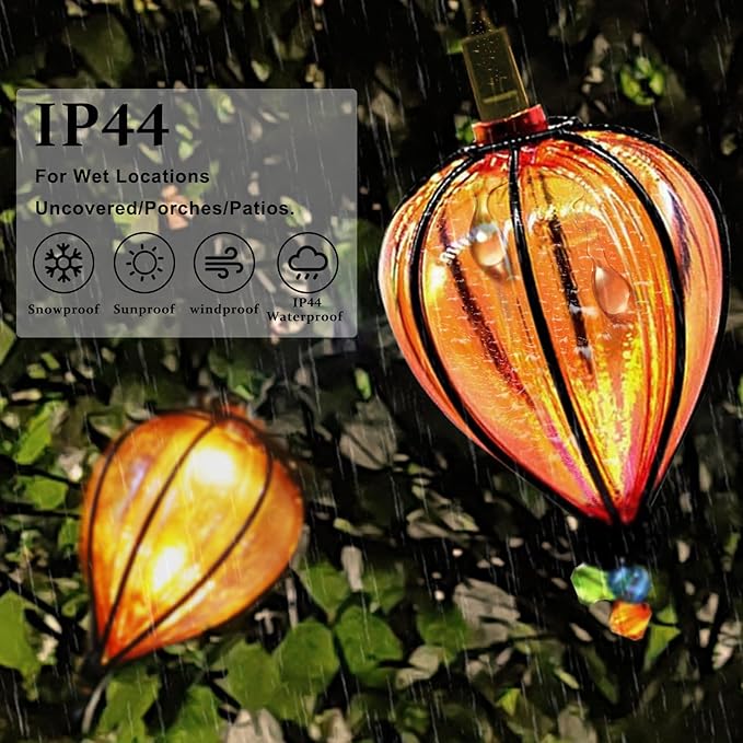 11FT Multicolor String Lights with 10 Bulbs, Colored Backyard Patio Lights String Lights, Hanging Indoor/Outdoor UL Listed for Bistro Wedding Party Bedroom Decor, 2PCS