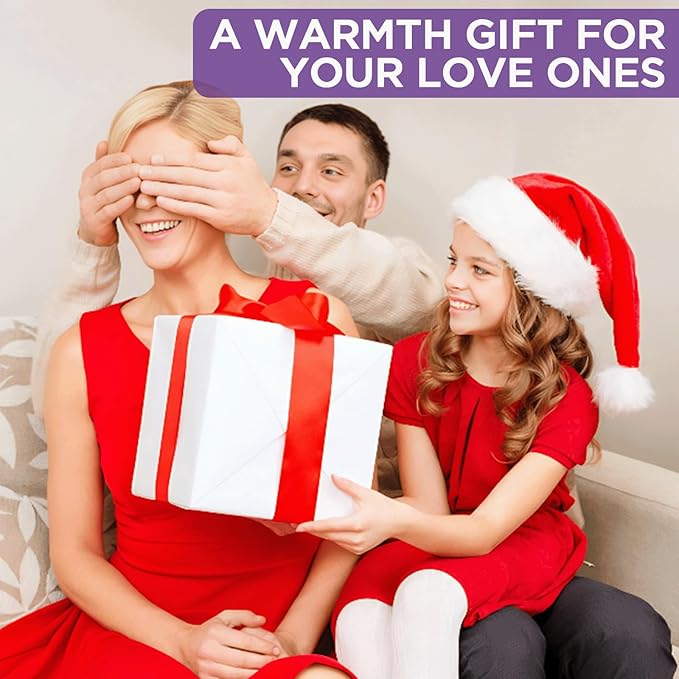 Heating Pad for Back & Period Cramps Relief, Electric Heat Pad for Neck and Shoulder, 9 Adjustable Heat, Machine Washable,Birthday Christmas Gifts for Women Men Mom Dad(Purple+Grey, 17"×33")