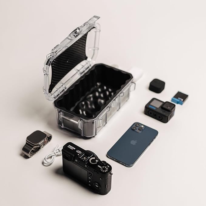 Evergreen ToughBox Tech Organizer – For Camera, Cables, Hard Drives, Compatible with GoPro etc. (Large, Rubber Boot, Black)
