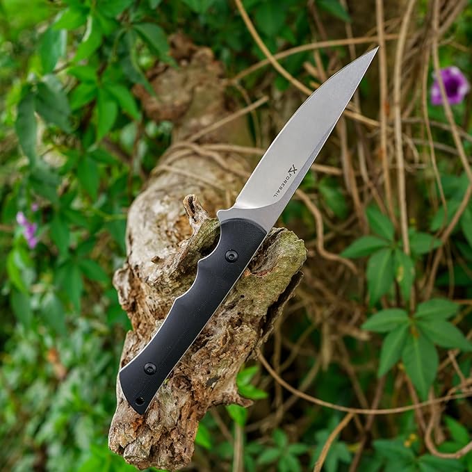 Fixed Blade Knife,3.86inch DC53 Steel Blade and G10 Handle,with Kydex Sheath,Fixed Blade EDC Tactical Knife for Men Women, Outdoor Hunting Hiking Survival Camping Knives.