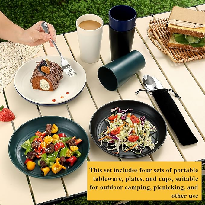 HOMQUEN Camping Essentials Camping Gear Must Haves,Cooking Utensils Set Rv Camping Accessories,Camper Gadgets for Outdoor Hiking Travel Picnic Barbecue Gifts