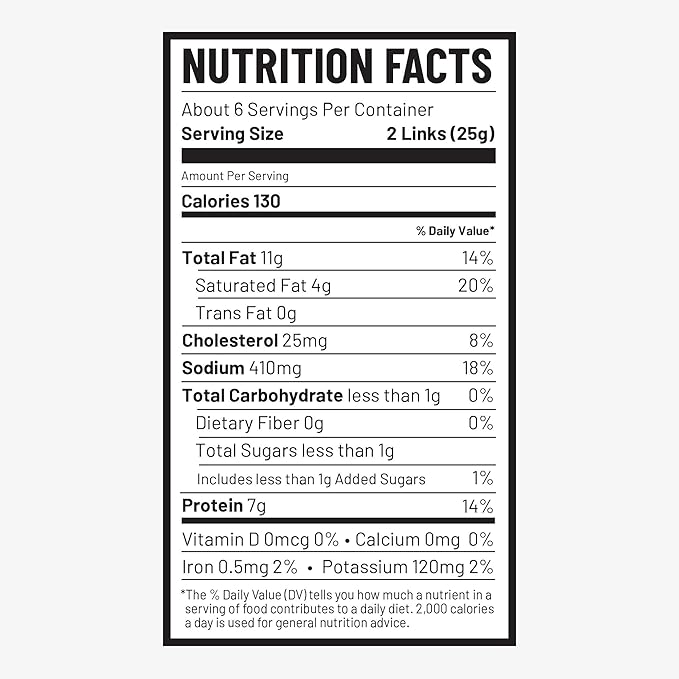 Duke's Pork Original Smoked Shorty Sausages, 7g Protein Per Serving, 4 oz. (Pack of 8)
