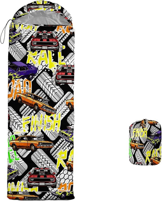 Print sleeping bag,sleeping bags,Outdoor Camping Sleeping Bag,Suitable For Children Boys And Girls Portable,Waterproof,Compact And Lightweight,Great For Outdoor Camping,Backpacking And Hiking