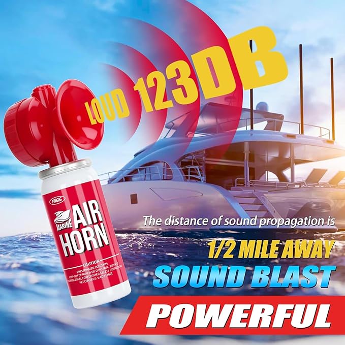 1.4oz boat Air horn, Loud Mini Safety Air Horn Can, Sports Event Starting Horn, Mini Small Compressed Blow Fog Bear Air Horn, Celebrate Victory(Red)…