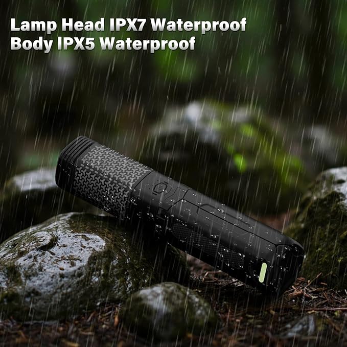 Telescopic Camping Light - 10500mAh Rechargeable Camping Lantern with Storage Bag, Dimmable Magnetic Tent Lamp, Waterproof Camp Light Outdoor Work Emergency Lights for Home Power Outage, Hiking -Black