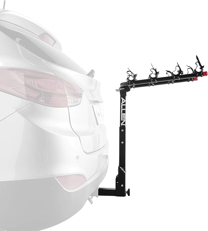 Allen Sports Deluxe Quick Install 4-Bike Hitch Rack, Model 1540RR , Black