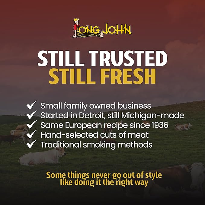 Long John Snacks Dried Salami Sticks - High Protein Smoked Meat Sticks Bulk Pack - Made From Fresh Premium Cuts of USA Beef and Pork - Low Carb, Gluten-Free, Keto Snacks - Jalapeno Cheddar, 16 Oz