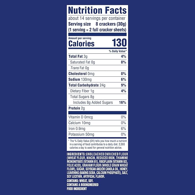 HONEY MAID Graham Crackers, Lunch Snacks, Bulk Snacks, 12 - 14.4 oz Boxes