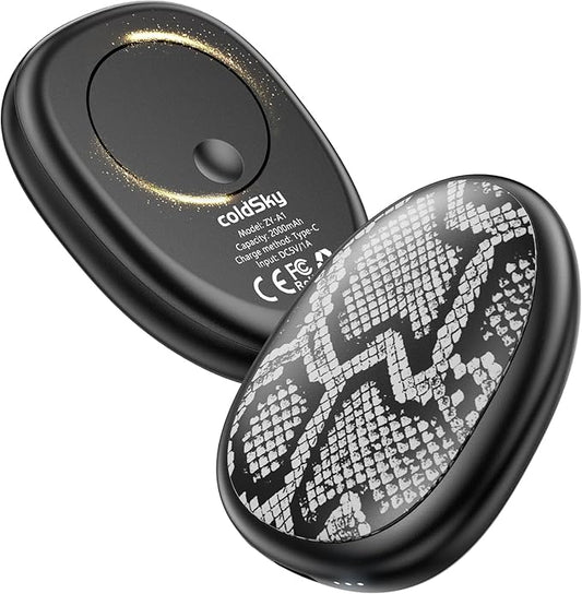 coldSky Rechargeable Hand Warmers 2 Pack, Magnetic 2-in-1 Reusable Electric Hand Warmer, 3 Heat Settings Portable Pocket Hand Heater Gifts for Women Men Christmas, Skiing, Camping, Hunting