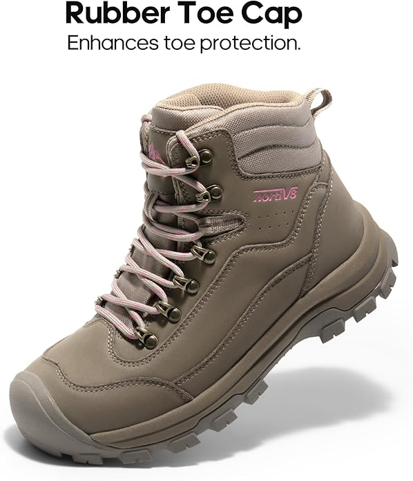 NORTIV 8 Women's Hiking Boots Waterproof Trekking Camping Trail Backpacking Boots for Outdoor