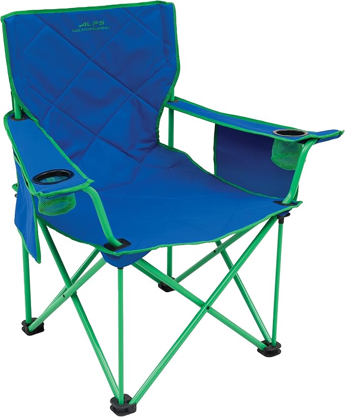 ALPS Mountaineering King Kong Camping Chairs for Adults with Mesh Cup Holders and Pockets, Built Durable and Reliable with Compact Foldable Steel Frame