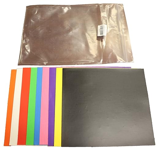 TentandTable Deluxe Pro Vinyl Repair Patch Kit for Inflatables with 9 8" x 8" Patches (Red, Orange, Yellow, Blue, Green, Indigo, Violet, White, Black)