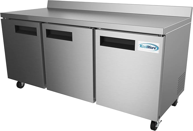 KoolMore RWT-3D-16C Commercial, Refrigerator Triple Door, Stainless Steel