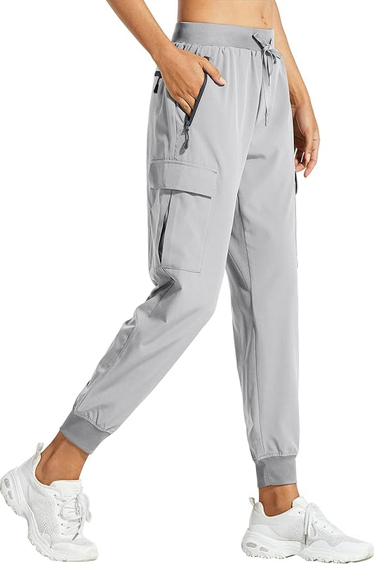 Libin Women's Cargo Joggers Lightweight Quick Dry Hiking Pants Athletic Lounge Casual Travel
