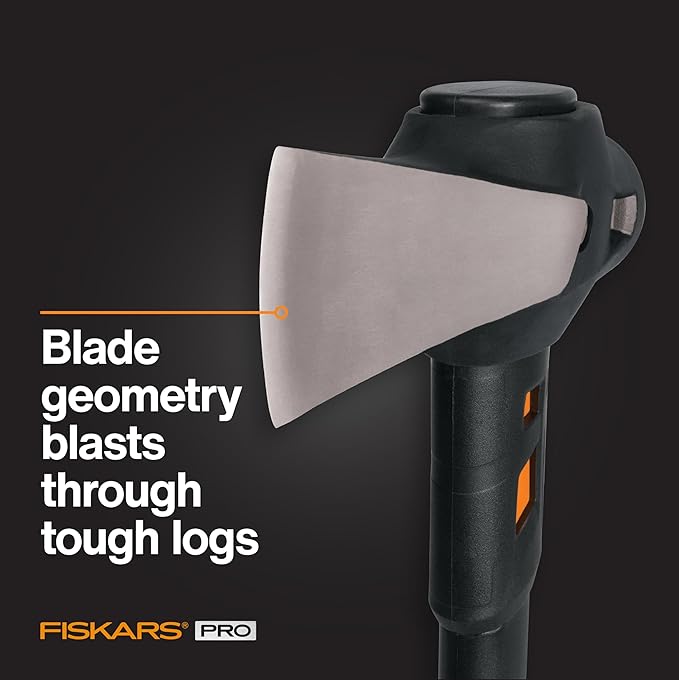Fiskars 6 lb. Splitting Maul, 36" Wood Splitter Maul for Hardwood, Axe with Shock Reduction and Inseparable Riveted Head with Rust Resistant Forged Steel