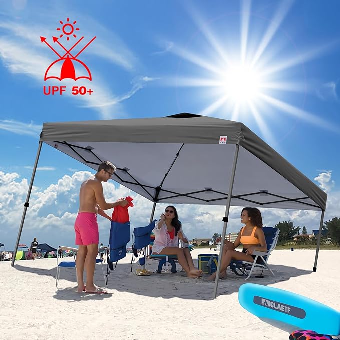 10x10 Pop Up Canopy Tent,Outdoor Canopy for Beach Tent with Sidewalls,Heavy Duty Easy Pop up Canopy Tent for Party Tent,Camping,Markets,Events,Parties. (Black, 10x10 FT)