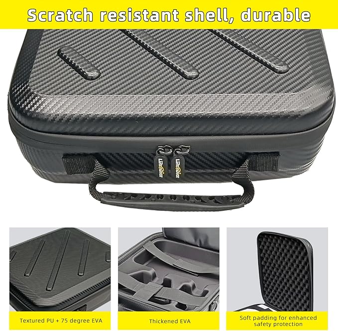 Starlink Mini Outdoor Carrying Case, Rugged Waterproof Travel Bag with Handle & Shoulder Strap, Lightweight Portable Storage for Camping, Hiking, Work & Adventures