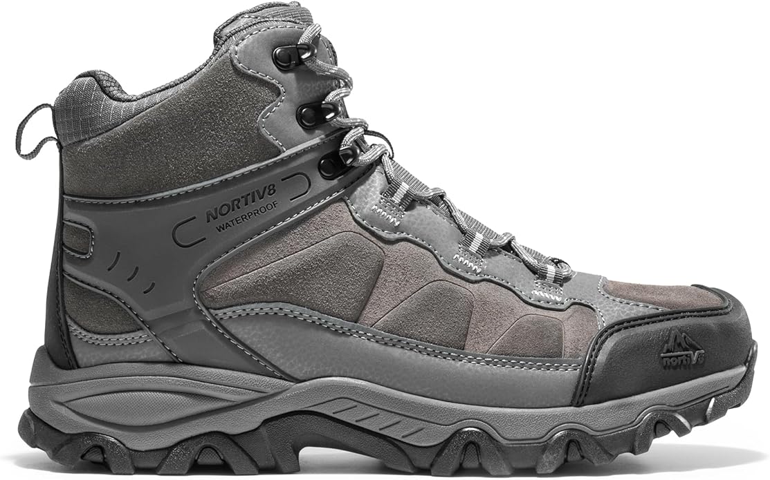 NORTIV 8 Men's Waterproof Hiking Boots Outdoor Mid Trekking Lightweight Mountaineering Shoes Paladin