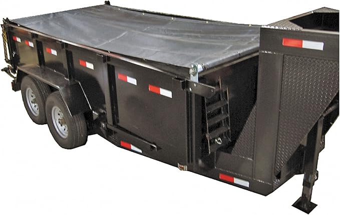 Buyers Products DTR7518 Aluminum Tarp System With Mesh Tarp, 7-1/2 ft. x 18 ft, Dump Body & Trailer Tarp Kit
