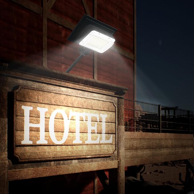Solar Sign Lights Outdoor, 108 Leds 4888 lumens 5000 MAH Lighting Up to 15 Hrs Waterproof Solar Powered Sign Light