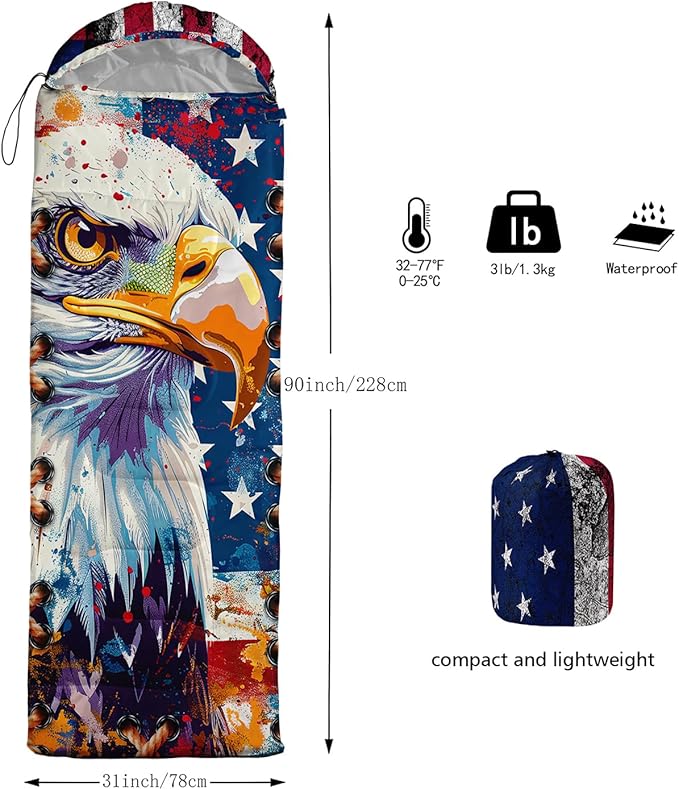 Print sleeping bag,sleeping bags,Outdoor Camping Sleeping Bag,Suitable For Children Boys And Girls Portable,Waterproof,Compact And Lightweight,Great For Outdoor Camping,Backpacking And Hiking