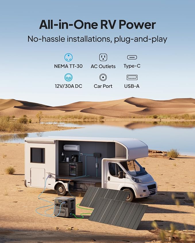 BLUETTI Pioneer 150 (AC240) Portable Power Station, 1536Wh Expandable to 10136Wh, 2400W LFP Battery, IP65 Water Resistant Solar Generator, 0-80% in 45 Min, Emergency Power for Camping, Home, RV Life