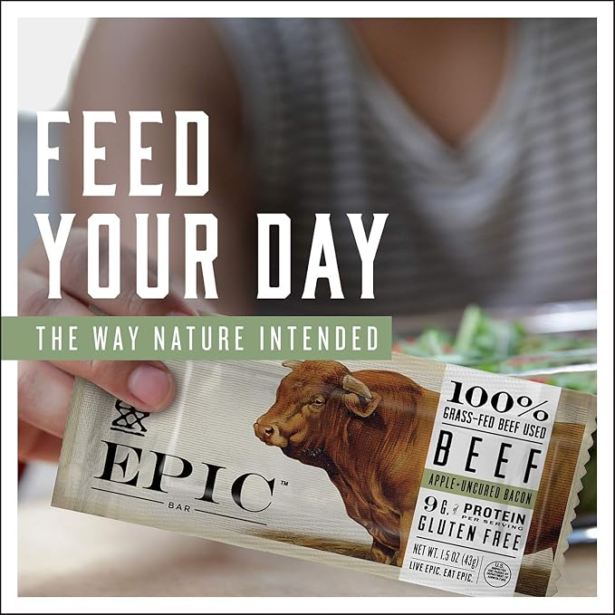 EPIC Bars, Beef Jalapeno, Keto and Paleo Friendly, Whole30 Approved, Gluten Free, 12 Count, 15.6 oz