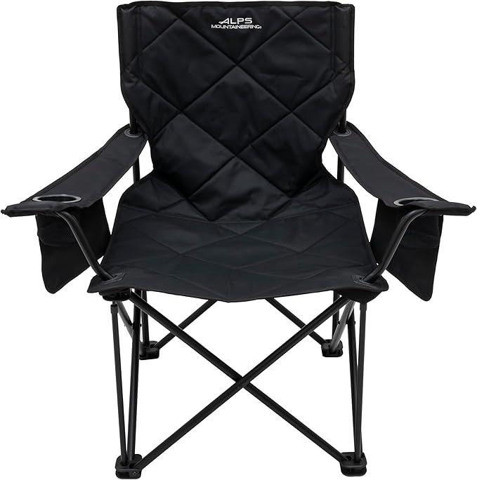 ALPS Mountaineering King Kong Camping Chairs for Adults with Mesh Cup Holders and Pockets, Built Durable and Reliable with Compact Foldable Steel Frame