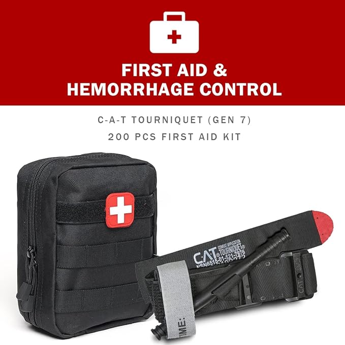 EVERLIT Complete 72 Hours Earthquake Bug Out Bag Emergency Survival Kit for Family. Be Prepared for Hurricanes, Floods, Tsunami, Other Disasters